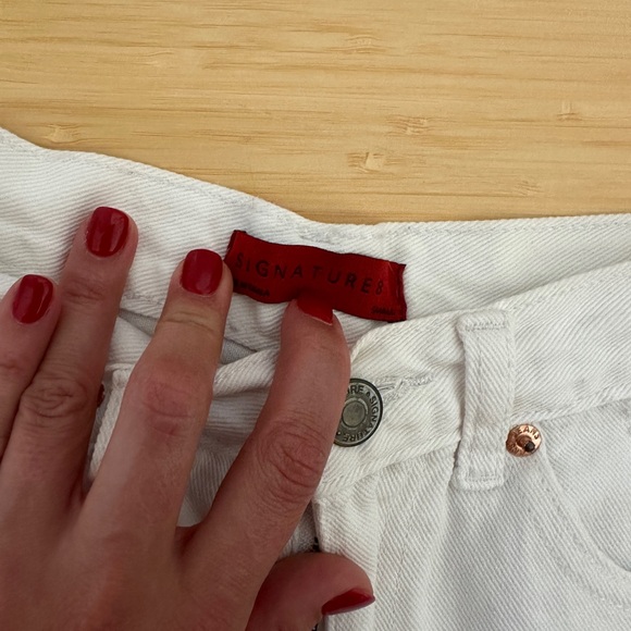 White Distressed Shorts - Picture 3 of 4